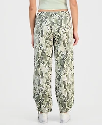 Madden Girl Juniors' Camo Printed Tie-Hem Jogger Pants