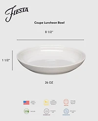 Fiesta Linen Coupe Luncheon Bowls, Set of 4