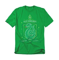 Harry Potter Men's Hand Drawn Slytherin Shield T Shirt