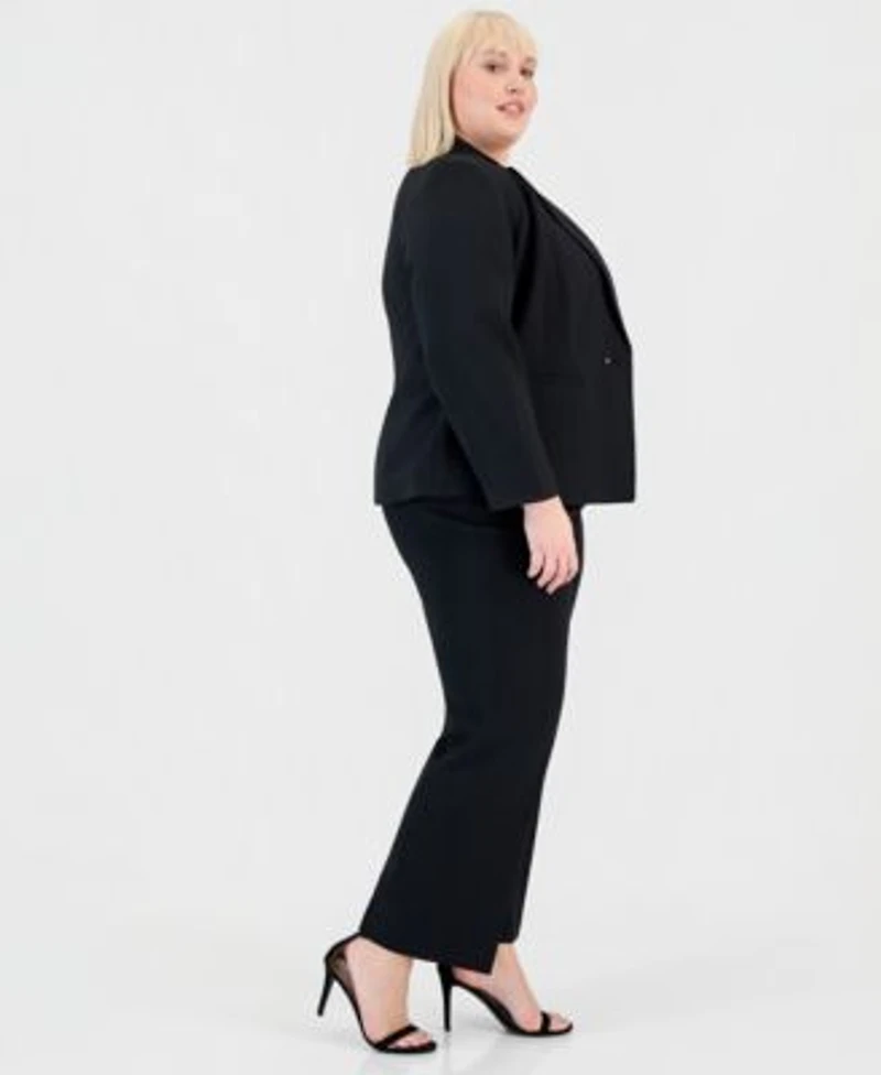 Kasper Plus Size Single Button Blazer Pants