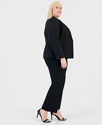 Kasper Plus Size Single Button Blazer Pants