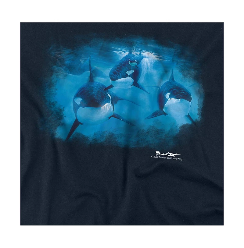Wild Wings Men's Wildlife Pod Of Orcas T Shirt