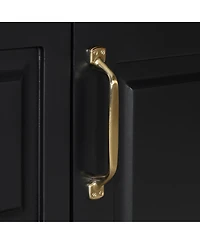 Cesicia 36" Freestanding Bathroom Vanity with Ceramic Sink, Wood Cabinet, Flip Drawer & Adjustable Shelf