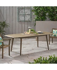 Mondawe 71-in to 94.5-in Expandable Outdoor Patio Dining Table