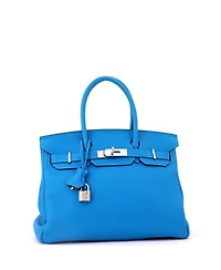 Pre-Owned HERMES Birkin 30 Handbag Verso Togo with Palladium Hardware