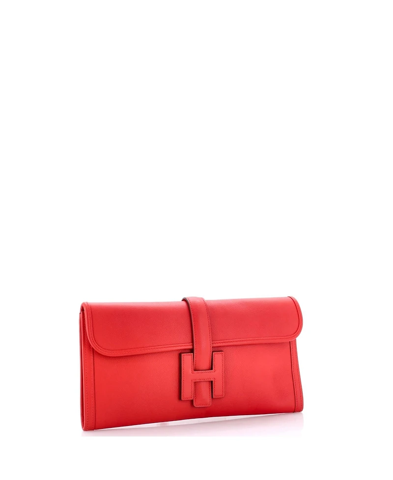 Pre-Owned HERMES 29 Jige Elan Clutch Evercolor