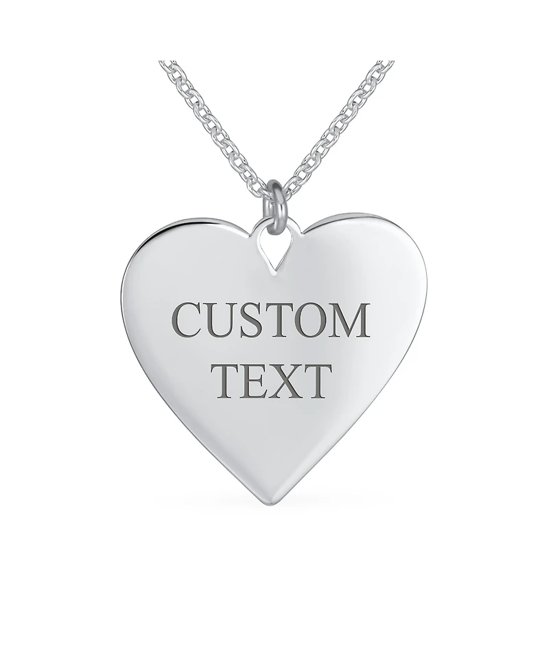 Bling Jewelry Inspirational Words Describe Your Mother Heart Pendant Necklace Sterling Silver