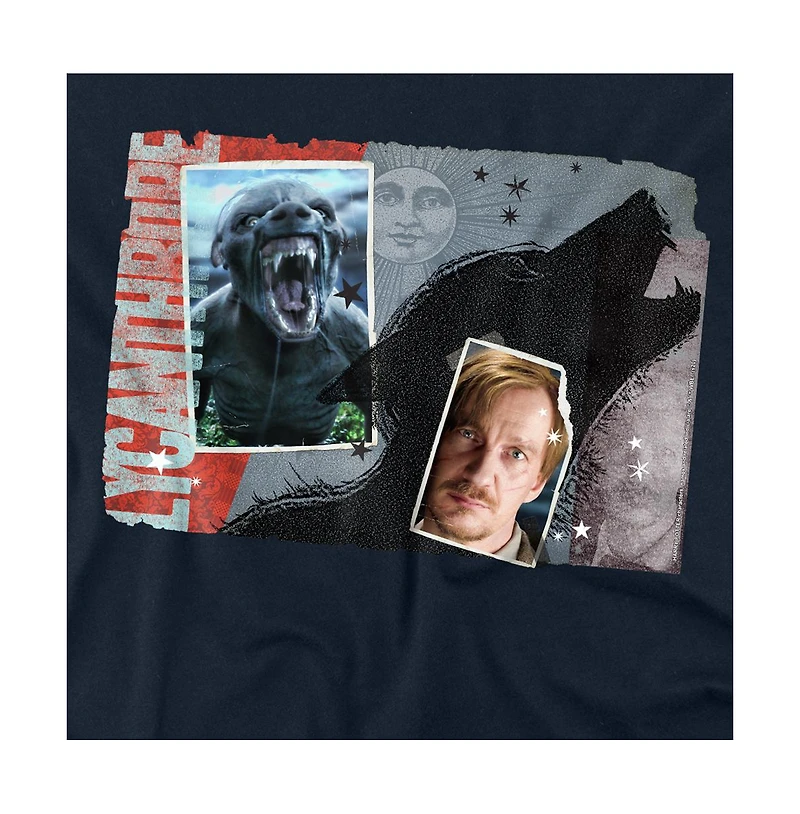 Harry Potter Men's Lycanthrope Professor Lupin Collage T Shirt