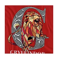 Harry Potter Men's Mosaic Gryffindor With Lion T Shirt