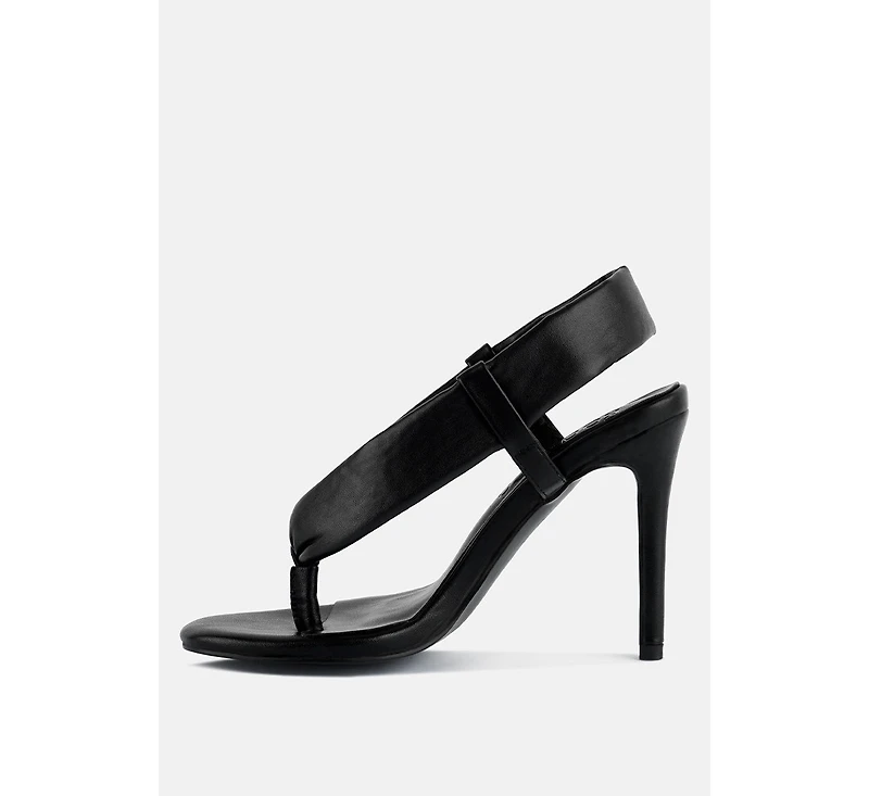 Singles Womens High Heeled Thong Sandals