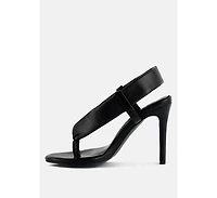 Singles Womens High Heeled Thong Sandals