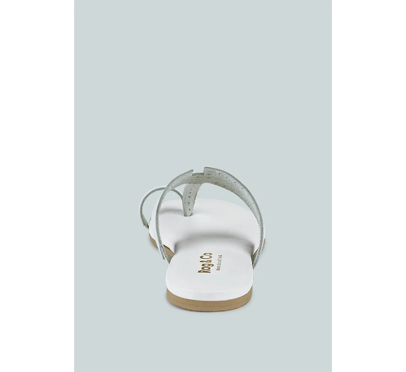 Mila Womens Toe Ring Thong Slip On flats