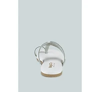 Mila Womens Toe Ring Thong Slip On flats