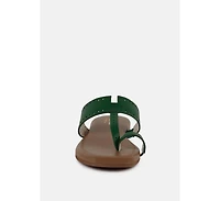 Mila Womens Toe Ring Thong Slip On flats