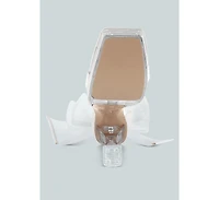 Womens Kiri Satin Clear High Heeled Bow Sandals