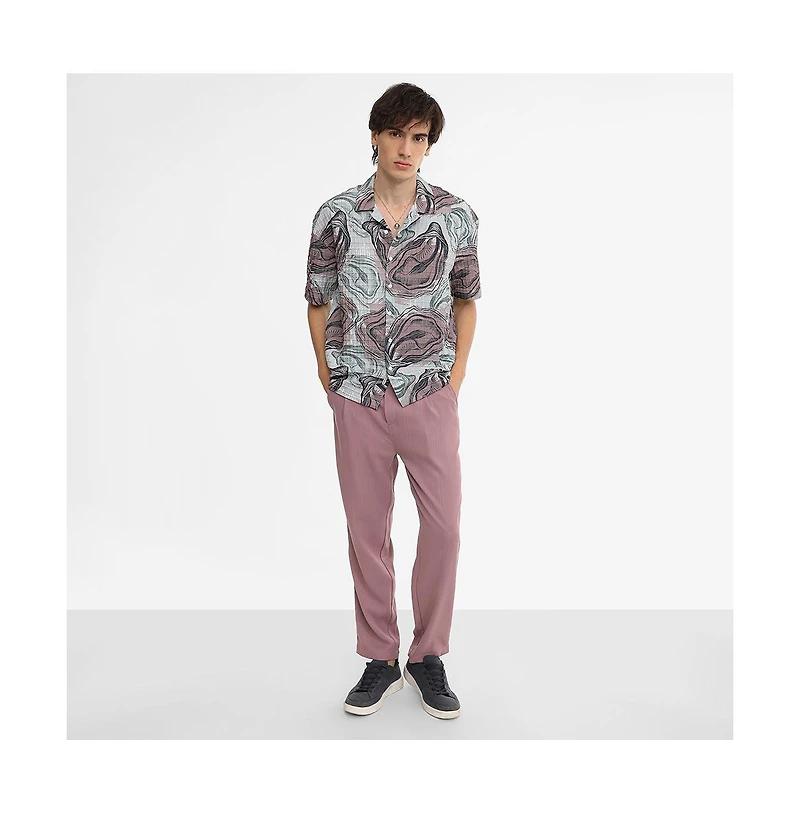 Campus Sutra Men's Oceanic Oversized Shirt