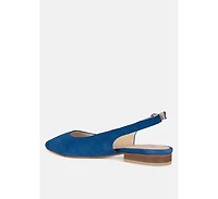 Hocane Real Suede Leather Slingback Sandals