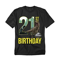 Jurassic Park Men's World 21st Birthday T-Rex T Shirt