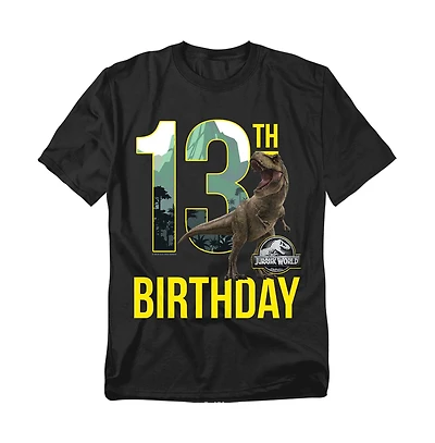 Jurassic Park Men's World 13th Birthday T-Rex T Shirt