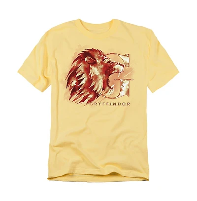 Harry Potter Men's Gryffindor Watercolor Crest T Shirt