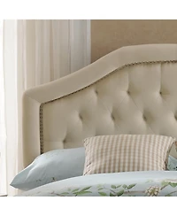 Streamdale Furniture Queen/Full Upholstered Headboard W/ Diamond Tufting