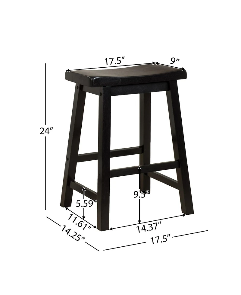 Streamdale Furniture Streamdale Saddle Counter Stool - Easy Assembly
