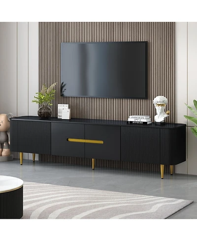 Streamdale Furniture 78.7" Minimalist Tv Stand - Entertainment Center