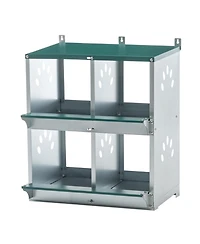 Streamdale Furniture Chicken Nesting Boxes - 4 Compartment Wall Mount