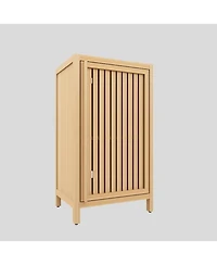 Streamdale Furniture Bamboo Storage Cabinet with Door and Shelf