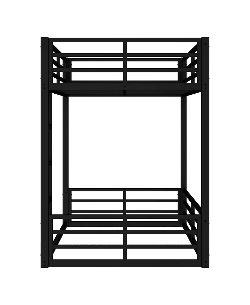 Streamdale Furniture Metal Twin Xl Bunk Bed Frame - Heavy Duty, Noise-Reduced