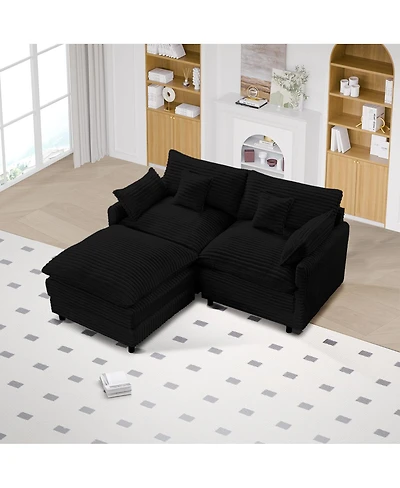 Streamdale Furniture Streamdale Seven-piece sofa set with console, coffee table & pillows for spacious rooms