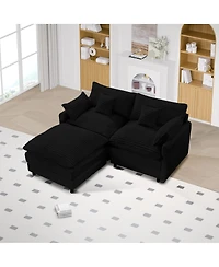 Streamdale Furniture Streamdale Seven-piece sofa set with console, coffee table & pillows for spacious rooms