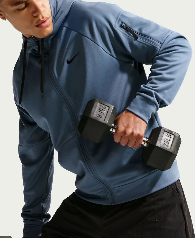 Nike Men's Therma-fit Full-Zip Logo Hoodie