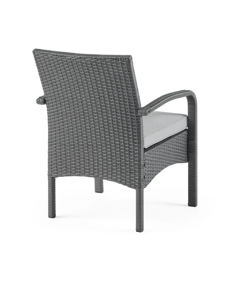 Streamdale Furniture Cordoba Brown Pe Rattan 4-Piece Outdoor Chat Set