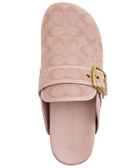 Coach Women's Archival Buckle Applique Detail Clogs
