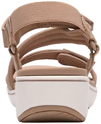 Clarks Women's Cloudsteppers Round toe Wedge Sandals