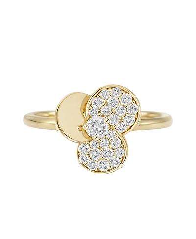 Macy's Diamond (1/3 ct. t.w.) Ring in 14k Gold Over Sterling Silver