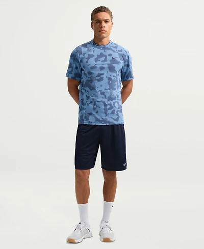 Nike Men's Hyverse Dri-fit Uv Short-Sleeve Training Crewneck T-Shirt