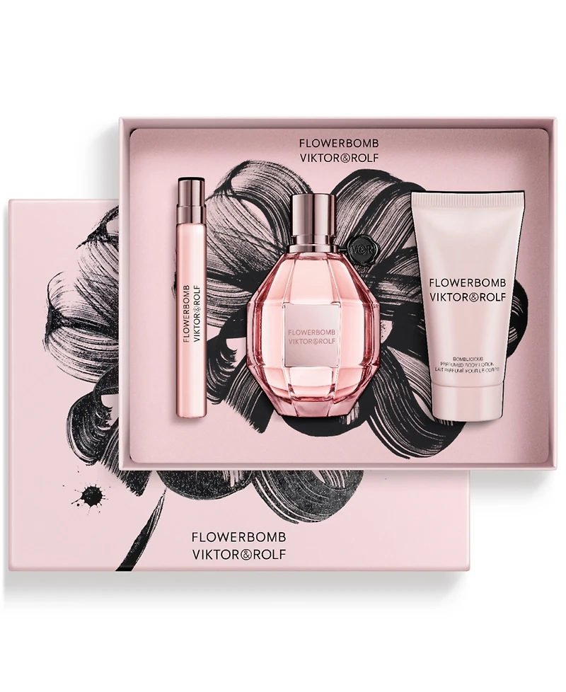 Viktor & Rolf Flowerbomb 3-Pc. Eau De Parfum Gift Set with Body Lotion