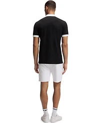 Boss by Hugo Men's Stretch-Cotton Stripe Trims Polo Shirt