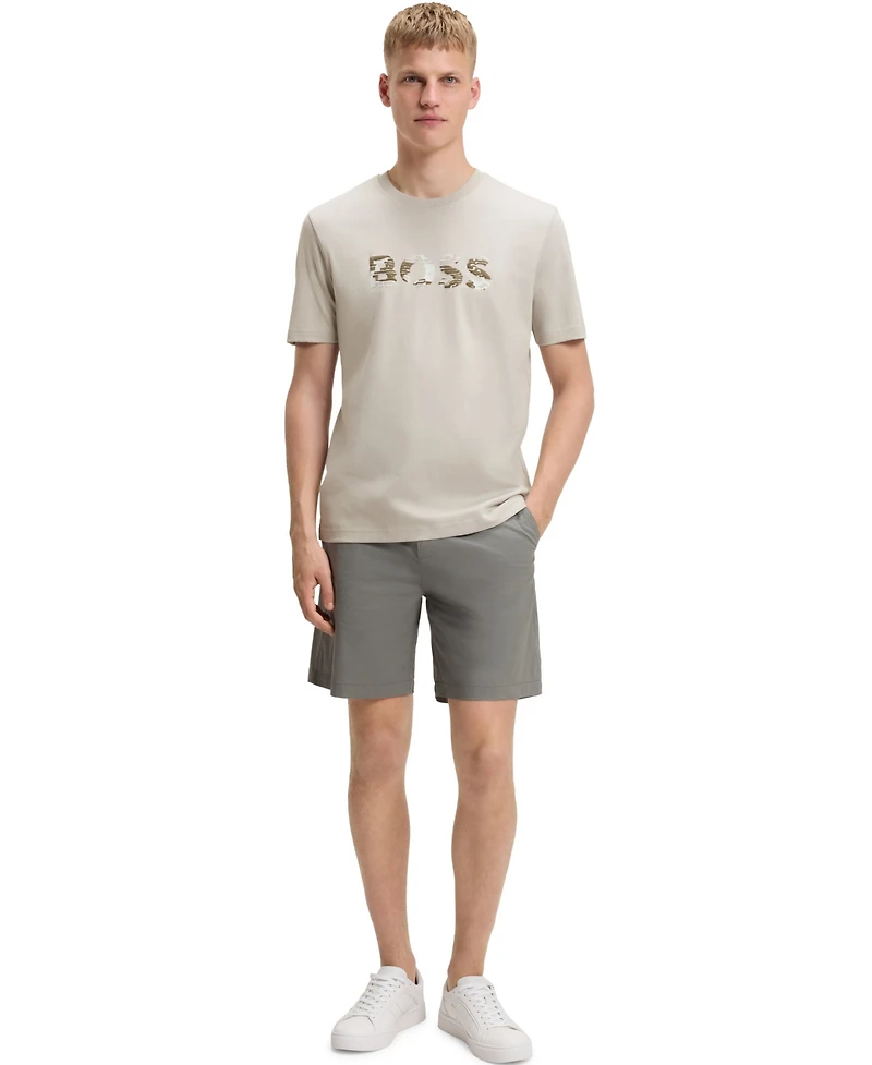 Boss by Hugo Men's Logo Print Cotton-Jersey T-Shirt