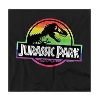 Jurassic Park Men's Rainbow Logo T Shirt