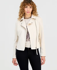Guess Women's New Monica Faux-Suede Moto Jacket