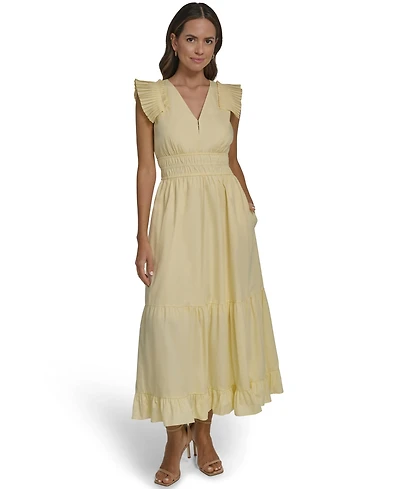 Vince Camuto Women's V-Neck Midi Dress