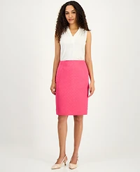 Kasper Women's Circle Jacquard Pencil Skirt, Regular & Petite