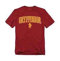 Harry Potter Men's Gryffindor Arched Lion T Shirt