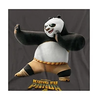 Kung Fu Panda Men's 4 Po And Logo T Shirt