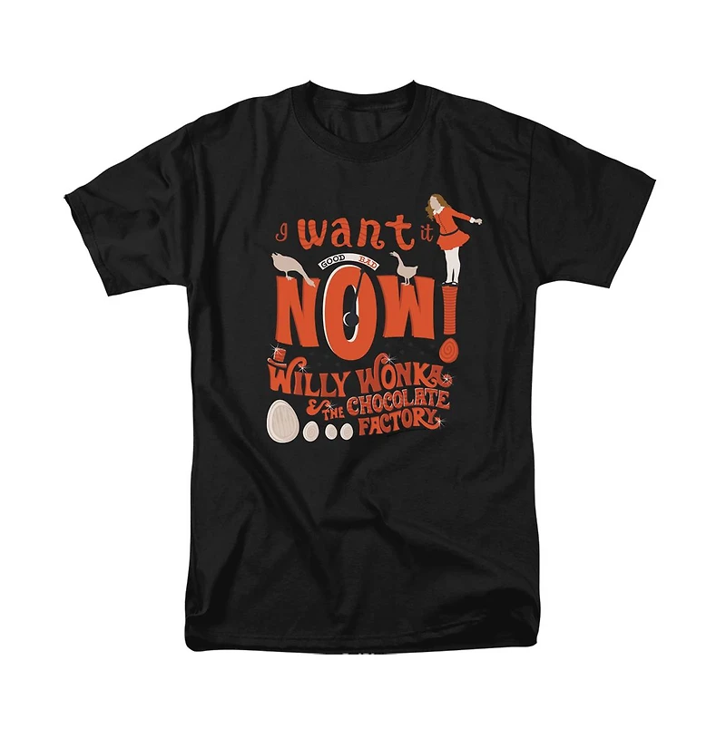 Willy Wonka & The Chocolate Factory Men's I Want It Now T Shirt