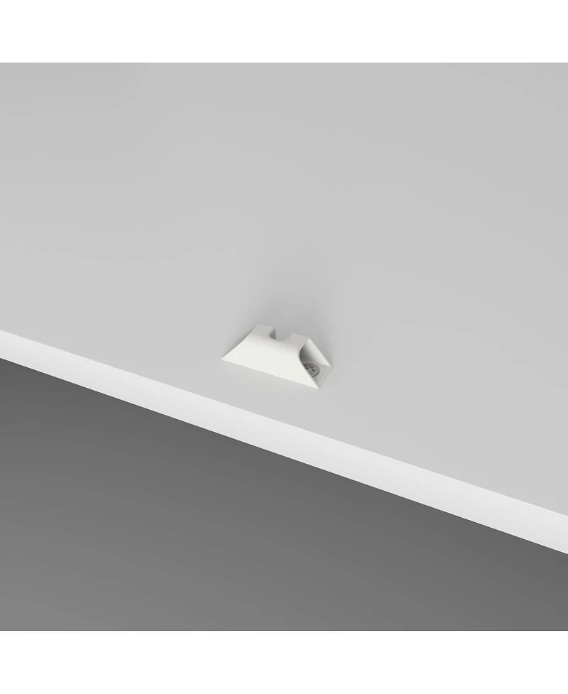 Streamdale Furniture Streamdale 4-Door Wardrobe w/ Mirror, Led, 2 Drawers, Rod, Shelves, White