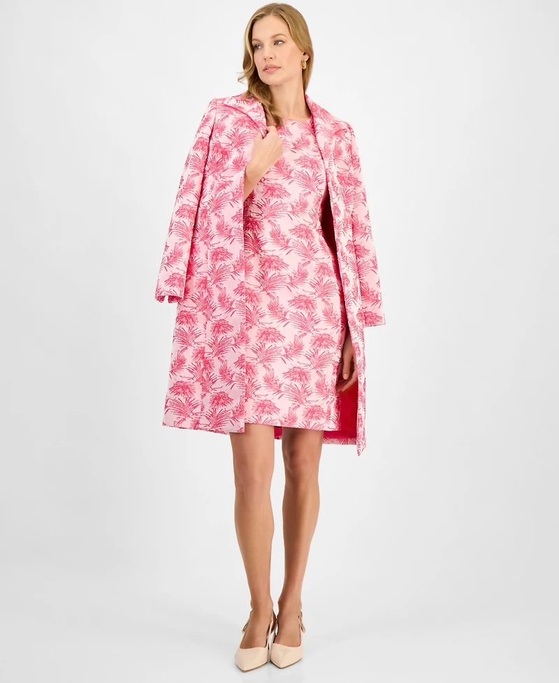 Kasper Women's Jacquard Sleeveless Sheath Dress, Regular & Petite